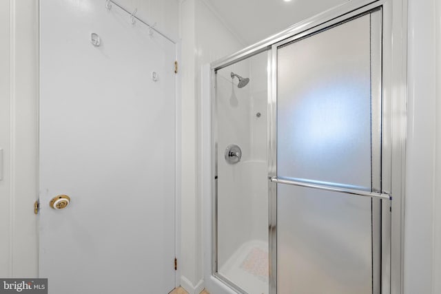 bathroom with an enclosed shower