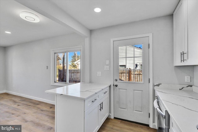 interior space featuring light hardwood / wood-style flooring