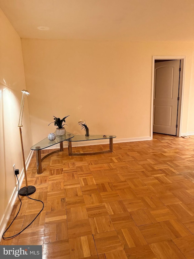 washroom with light parquet flooring