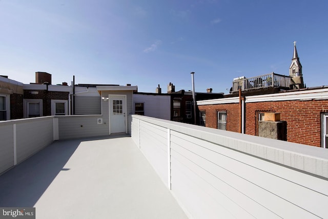 view of patio with fence