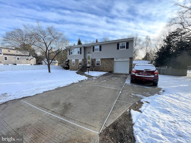 view of front of house featuring a garage