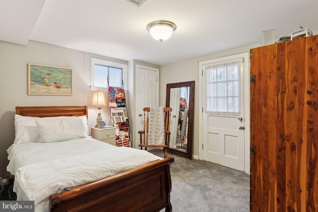 bedroom featuring carpet floors