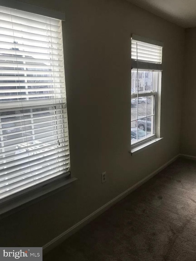 view of carpeted empty room