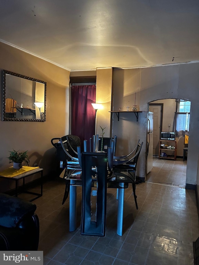 dining room featuring tile patterned floors