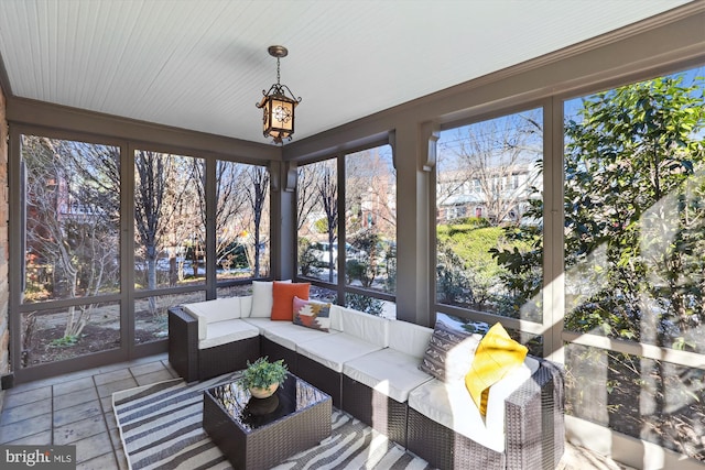 view of sunroom / solarium