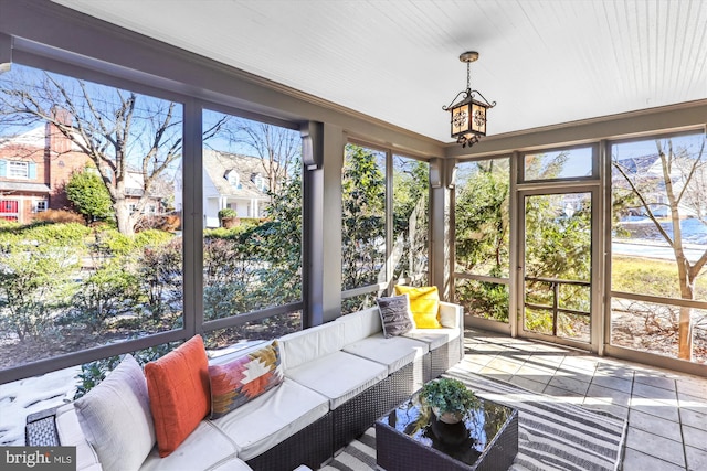 view of sunroom / solarium