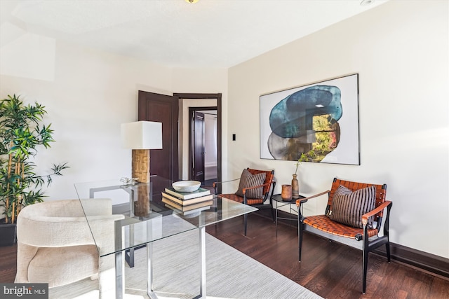 interior space featuring hardwood / wood-style flooring