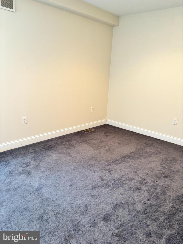 view of carpeted empty room