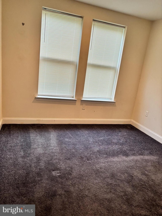 unfurnished room with carpet flooring