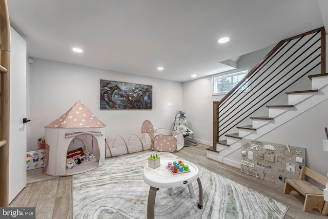 interior space featuring light hardwood / wood-style floors