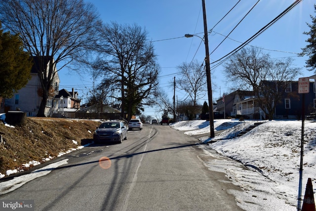 view of road