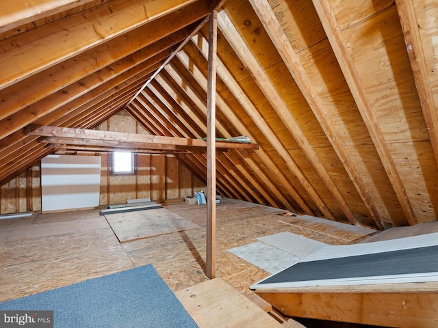 view of attic