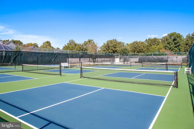 view of sport court featuring basketball court