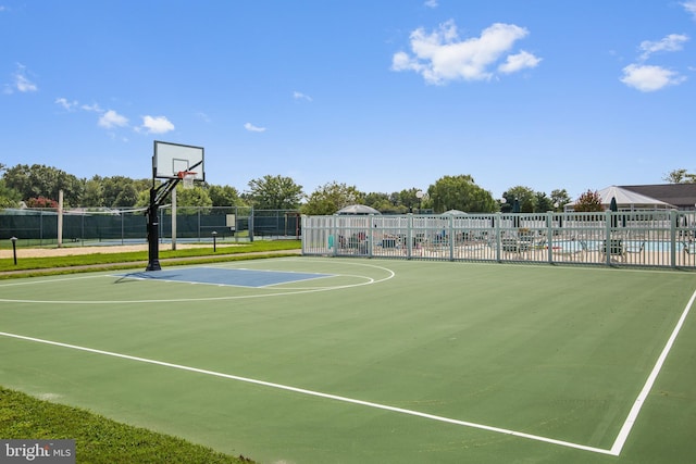 view of sport court