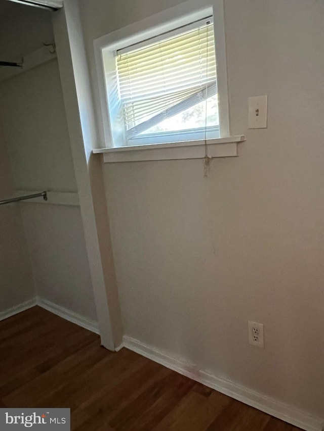 interior space featuring dark hardwood / wood-style floors