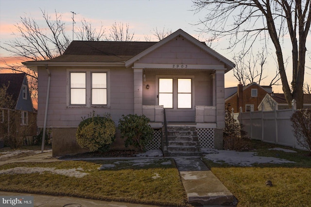 view of front of property