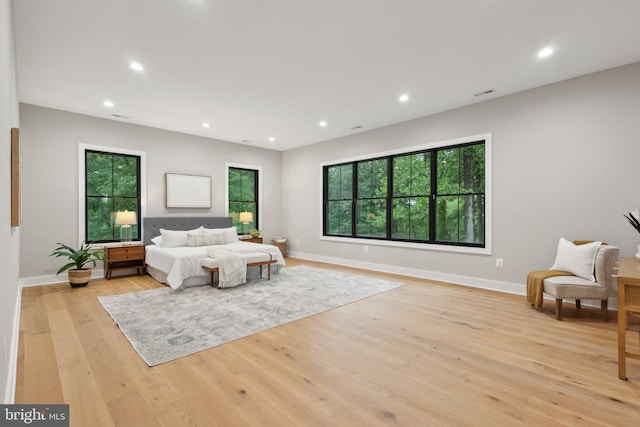 6919 Berkeley St, Falls Church, VA 22043 - bedroom with light wood-style flooring, recessed lighting, and baseboards