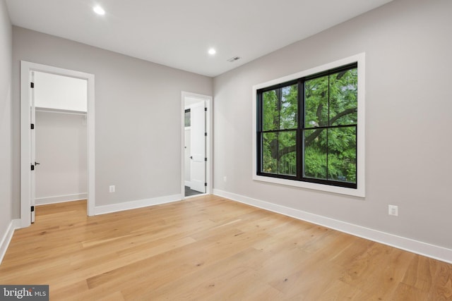 6919 Berkeley St, Falls Church, VA 22043 - unfurnished bedroom featuring light wood finished floors, baseboards, and recessed lighting