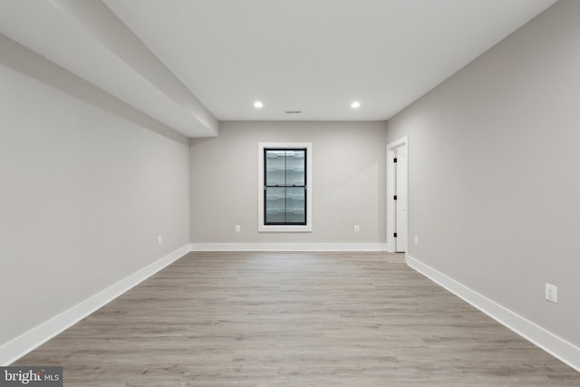 6919 Berkeley St, Falls Church, VA 22043 - unfurnished room featuring recessed lighting, light wood finished floors, and baseboards