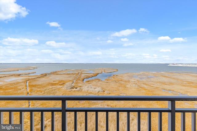 water view featuring a beach view