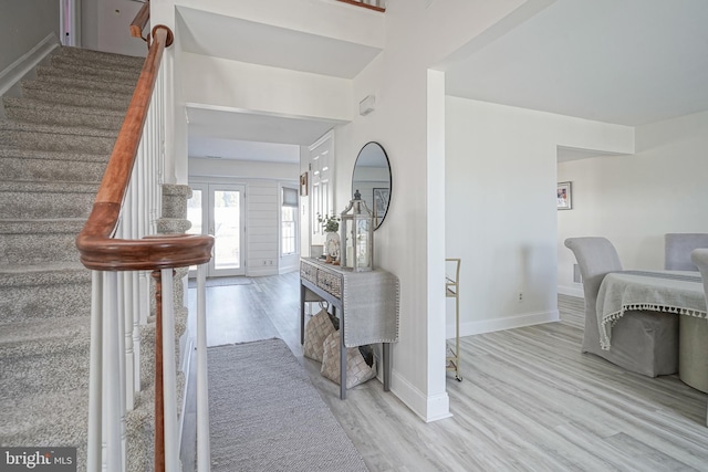 interior space featuring light hardwood / wood-style floors