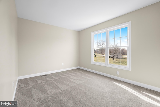 view of carpeted empty room