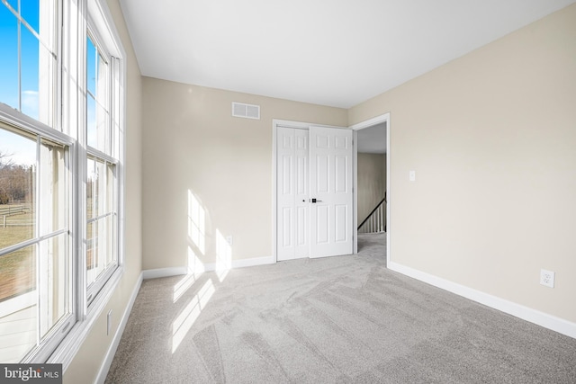 view of carpeted empty room