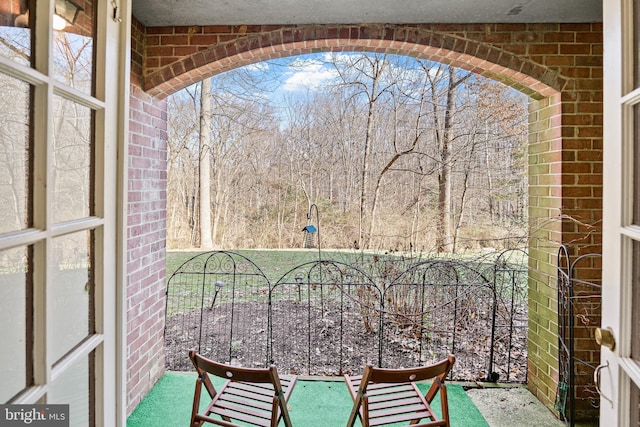 view of balcony