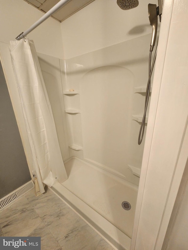 980 Creek Rd, Downingtown, PA 19335 - full bathroom with a shower stall and marble look tiles