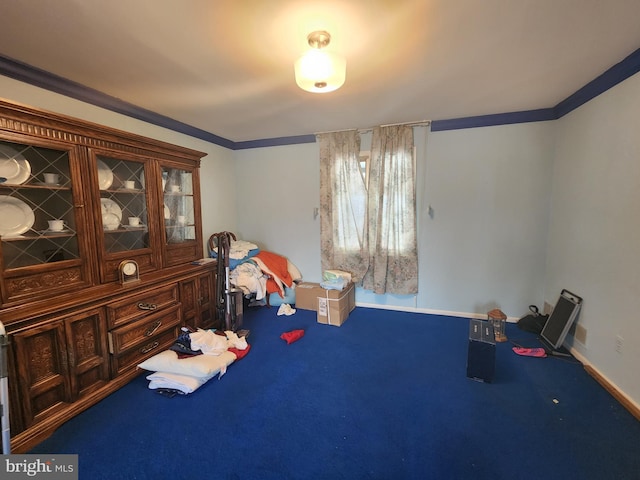 980 Creek Rd, Downingtown, PA 19335 - game room featuring carpet flooring, ornamental molding, and baseboards