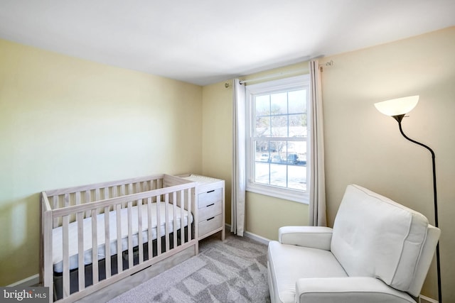 bedroom with carpet floors