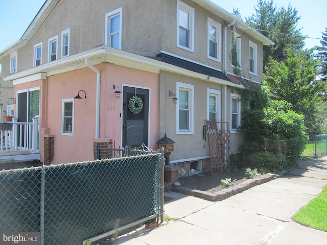 348 Broad St, Mount Holly, NJ 08060 - multi unit property featuring stucco siding and fence