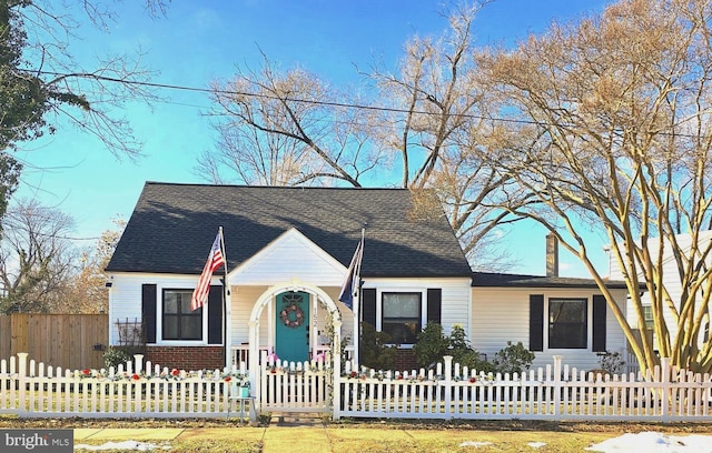 view of front of property