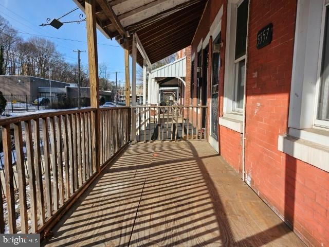 exterior space featuring a porch