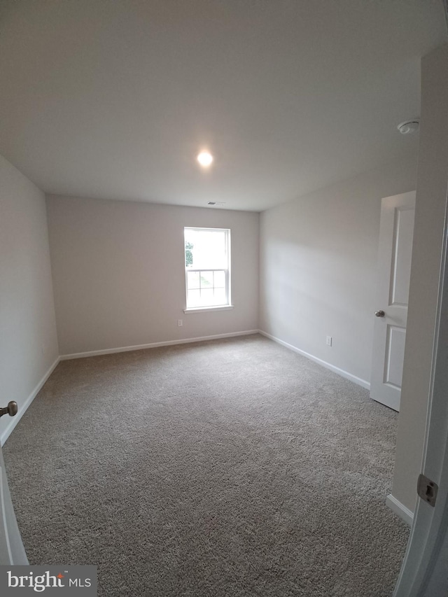 view of carpeted empty room