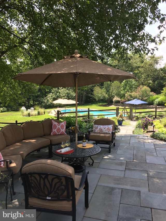 view of patio / terrace with outdoor lounge area