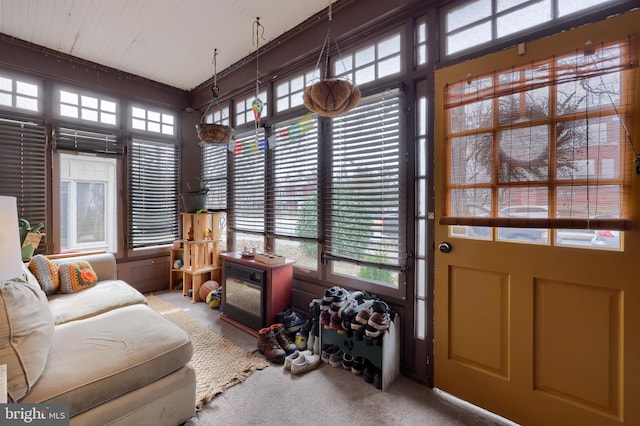 view of sunroom / solarium