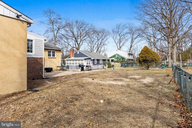 view of yard with a patio