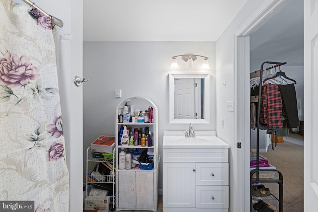 bathroom with vanity