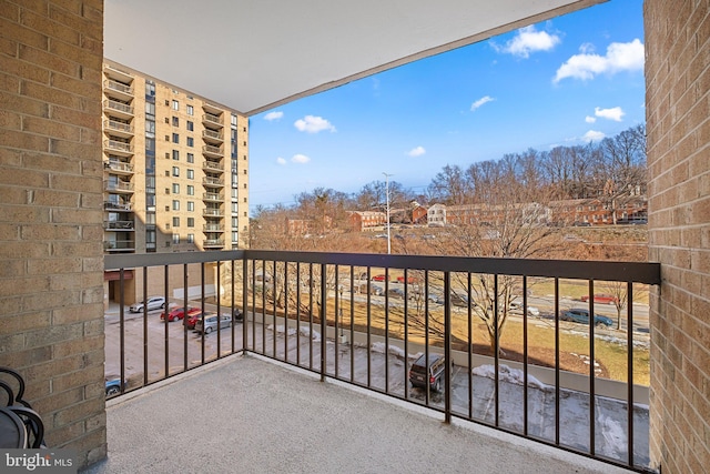 view of balcony