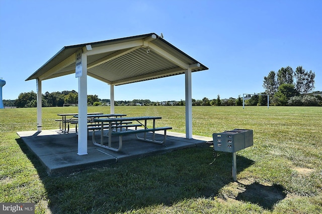 view of community with a rural view