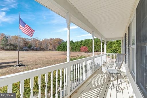 balcony with covered porch