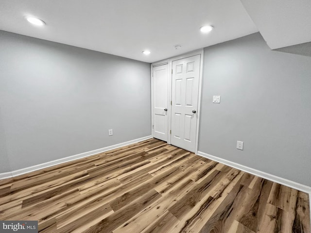 interior space featuring hardwood / wood-style floors