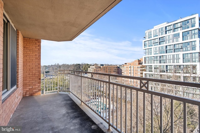 view of balcony