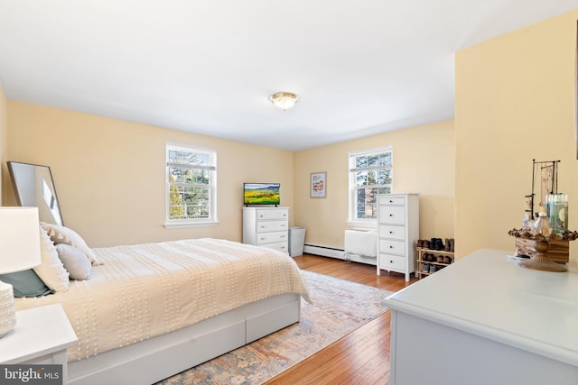 bedroom featuring wood-type flooring