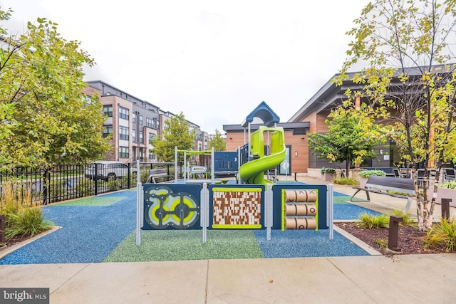 surrounding community featuring a playground