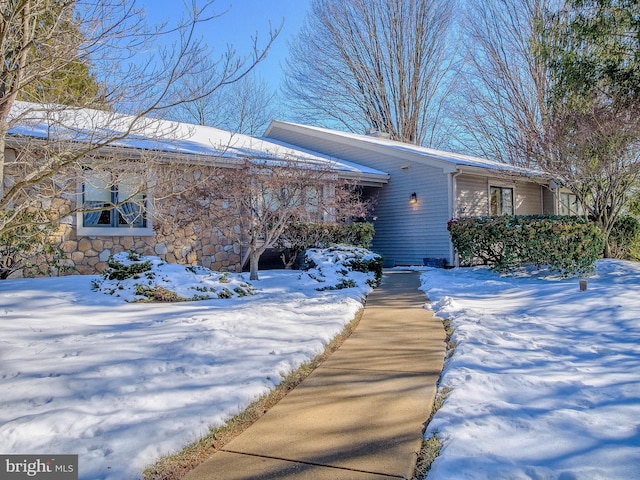 view of front of home