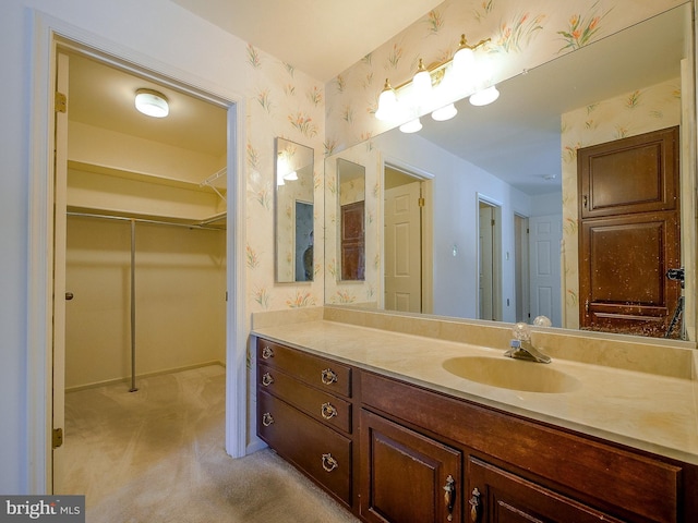 bathroom with vanity