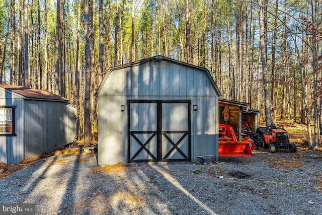 view of outbuilding