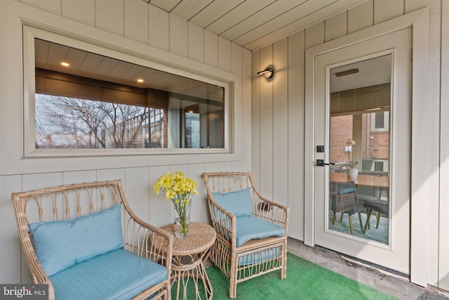 view of sunroom